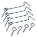 eBoot 4 Inches Zinc Plated Wire Gate Hook and Eye, 4 Set