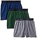 Hanes Boys' 3 Pack Ultimate Comfort Flex Solid Knit Boxer, Assorted, Medium