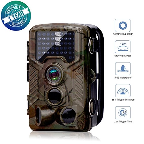 Hunting Trail Game Camera, Impress Life 16MP 1080P HD 2.2