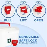 MILTON Medical Box First Aid Storage Box Portable With Detachable Tray White view 3
