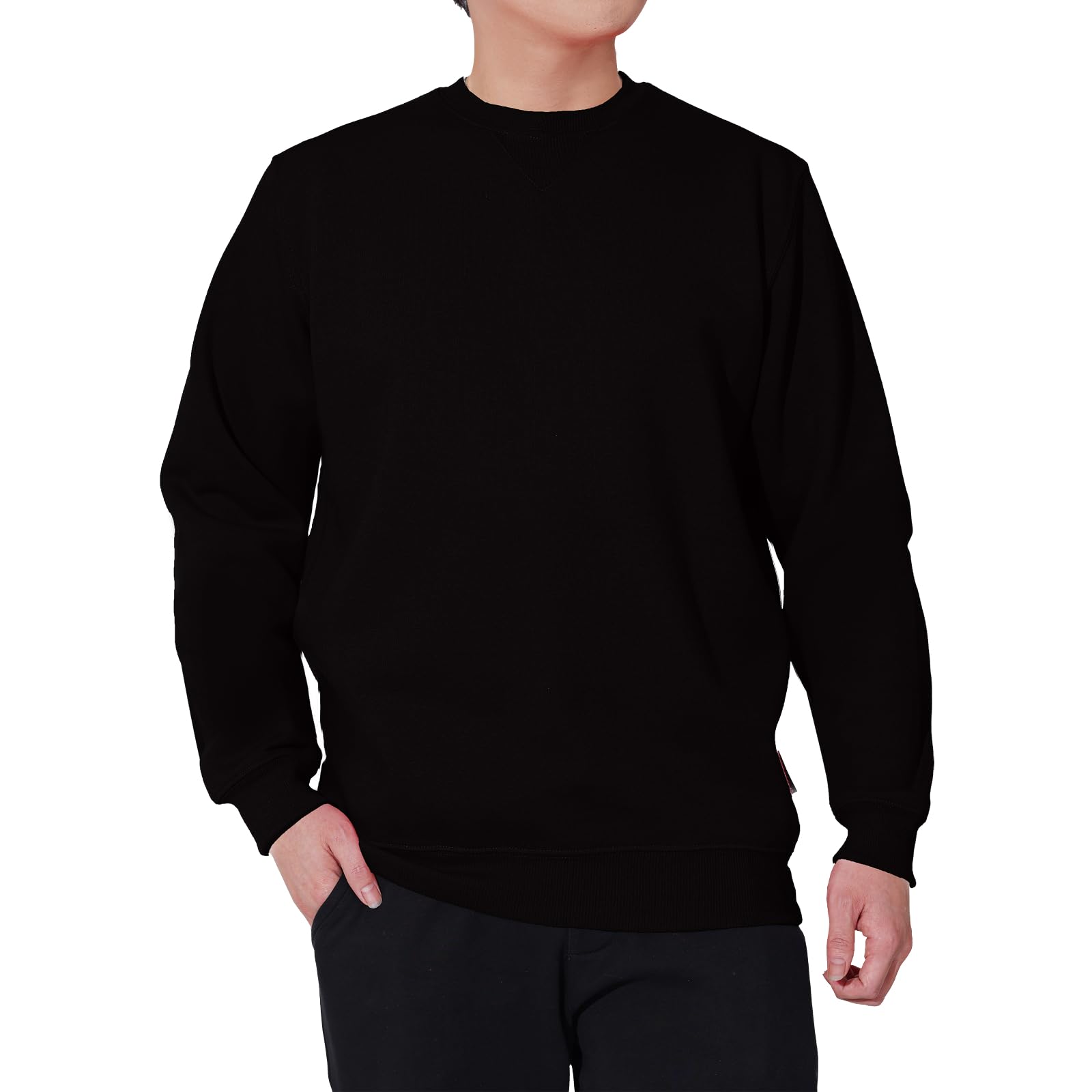 WORK IDEA Männer Crewneck Sweatshirt Arbeitskleidung Pullover Herren Basic Arbeitspullover 2