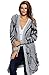 Wicky LS Women's Front Open Knitted Special Cardigan Sweater Style 1 Gray S