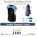 Electric Pencil Sharpener Heavy Duty Helical Blade, Auto-Stop Feature, 3 Size Holes, Fast Quiet USB Automatic Colored Pencil Sharpener with Pencil Sharpener Cleaning Brush (BLACK1)