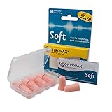 Ohropax Reusable Comfortable Soft Foam Earplugs with Premium Storage Case - 10 Count (5 Pair)