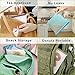 Reusable Silicone Food Storage Bags-6 packs, 2xLarge & 4xMedium Airtight Seal Food Preservation Bag, Plastic Conteiner Food Preservation Bag for Snacks, Sandwiches, Fruits, Lunch, Liquid, Meat