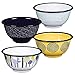 Folklore Enamel Bowls, Seasons Designs (Set of 4)