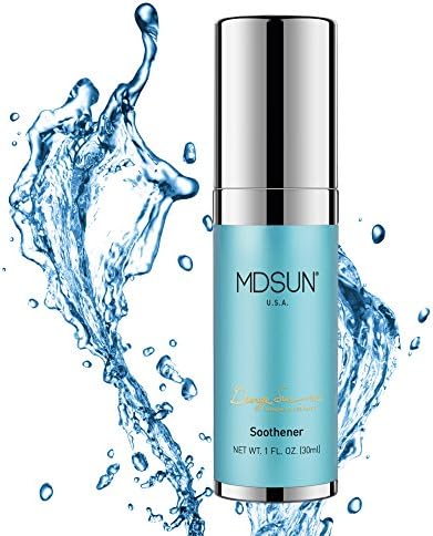 MDSUN Soothener, Face Serum with Sodium Hyaluronate, Panthenol, Gluconolactone, Green Tea Extract, Best to Calm Irritations, Redness; Provide Deep Hydration, Anti-oxidation, Against Free Radicals 30mL