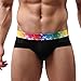 Men's Underwear,Neartime Mens Low Waist Boxers Shorts Men Underpants Soft Briefs (XL, Black)