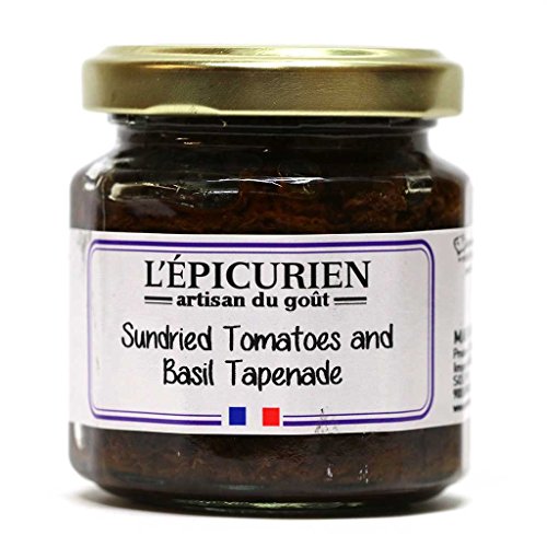L'Epicurien, Sun Dried Tomato & Basil Tapenade, 3.5oz Jar
