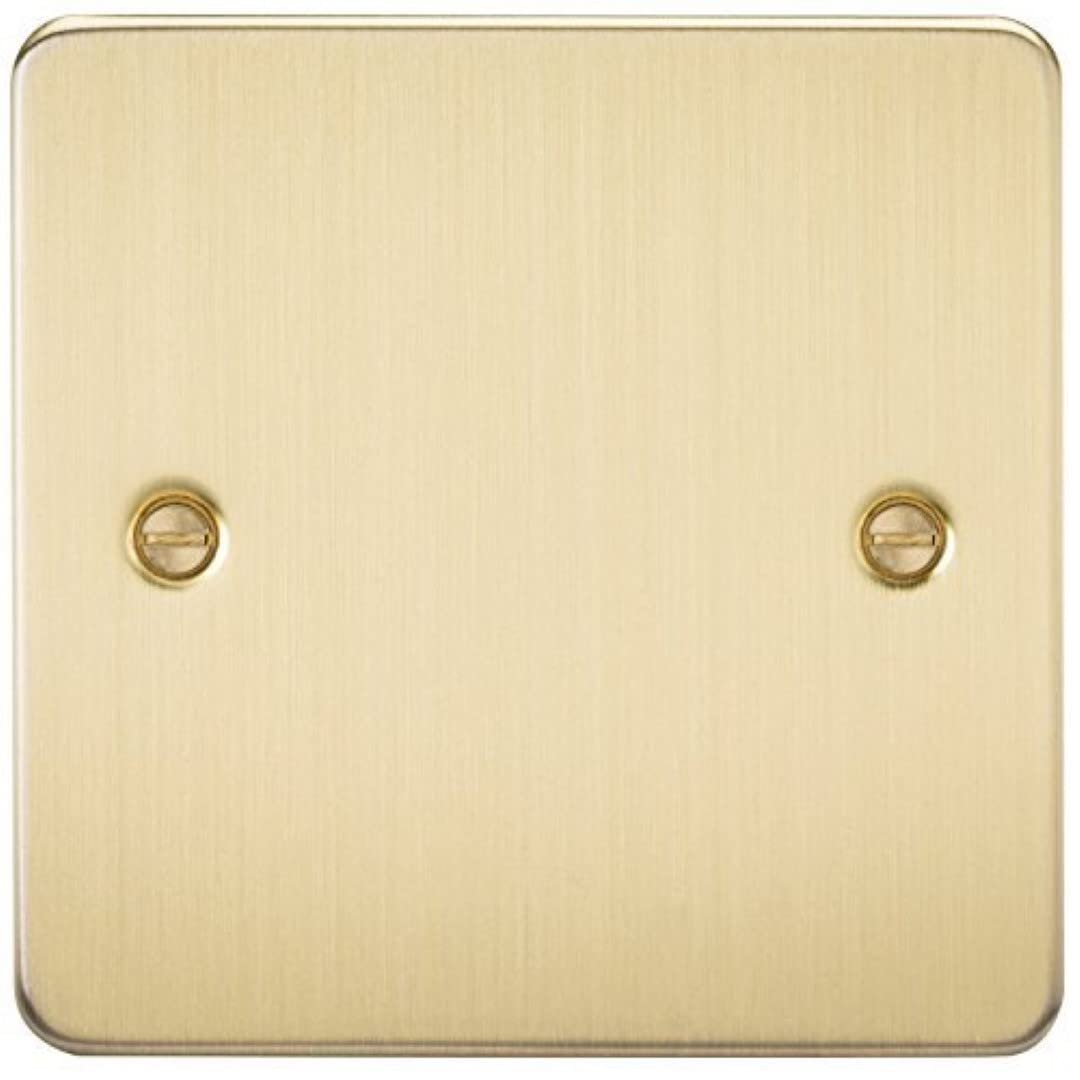 Knightsbridge FP8350BB Brushed Brass FPAV8350BB Flat 1G Blanking Plate