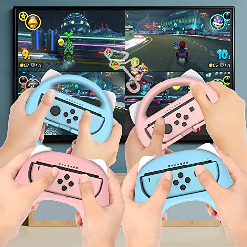 Switch Steering Wheel for Joycon Controller,Hand Grips for Nintendo