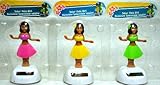 Plastic Solar-powered Dancing Hula Girls (3 Assorted Colors)