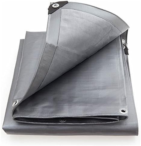 Reinforced 6'x8' Waterproof Poly Tarp with Grommets - Multipurpose: Perfect for Backpacking, Camping, Shelter, Shade, Ground Cover - Protect Your Tent, Flatbed, Firewood, or Roof From the Elements