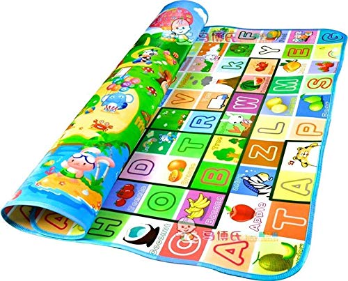 Kidz Vogue Double Sided Water Proof Baby Mat Carpet for Kids - Multicolor - 0-6 Months