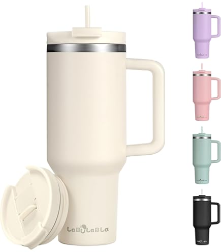 Amazon.com | HIMALU 40oz Tumbler with Handle, Straw, Lid