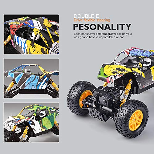 DOUBLE E Newest 2.4 GHz High Speed Remote Control Car 1/18 Scale Off Road RC Trucks with Rechargeable Batteries RC Cars for Kids - Thumbnail 5