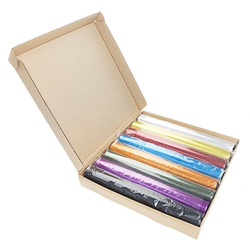 GOGO Track & Field Running Relay Baton-Aluminium Blue-Pack of 8