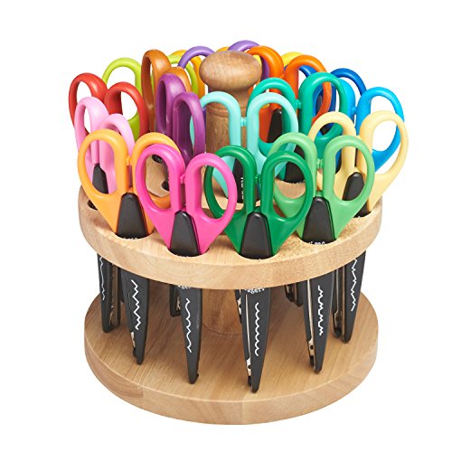 Kraft Edgers Decorative Craft Scissor Set 18 Scissors With Rotating