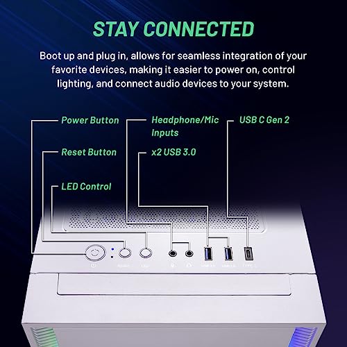 Skytech Shiva Gaming PC Desktop AMD Ryzen 5 5600X 3.7GHz, RTX 3080