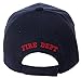 Fire Department First in Last Out Cap - Firefighter Gift - Embroidered Hat (Blue)