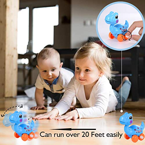 Dinosaur Toys for 3 Year Olds, 6-Pack Wind-up Pull-Back Dinosaur Cars Toys for 2,3,4,5,6 Years Old Boys Girls Toddlers Kids, Dinosaur Birthday Party Supplies Favors, Gift Idea with Dinosaur Backpack