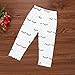 Efaster Cute Baby Boy Girl Cute Eyelash Print T-shirt Tops+Pants Outfits Clothes (12M)