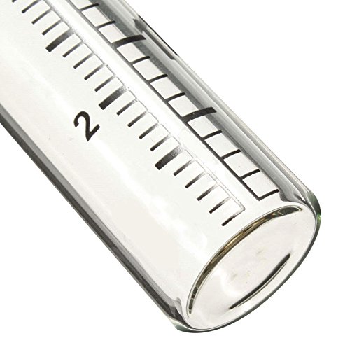 C-Pioneer 5" Capacity Rain Gauge Glass Replacement Tube for Yard Garden Outdoor Home