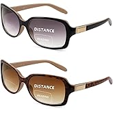 JM 2 Pack Classic Bifocal Reading Glasses Square Stylish Gradient Sunglasses Readers for Women +2.5
