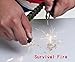 Men Women Emergency Survival Watch with Paracord,Compass,Whistle,Fire Starter, Analog Watches, Survival Gear,Water Resistant,Adjustable (Black)