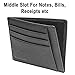 RFID Blocking Credit Card Holder Genuine Leather - Slim & Thin 8 Card Slots RFID Credit Card Holder for Men and Women - Minimalist Front Pocket Wallet Design Protect All Credit, ID Cards (Black)