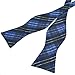 PenSee Mens Self Bow Tie Multi-color Plaids & Checked Jacquard Woven Silk Bow Ties