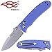 Firebird Knife F704 Pocket Folding Hunting Knife G-10 Handle SS Blade (Blue)