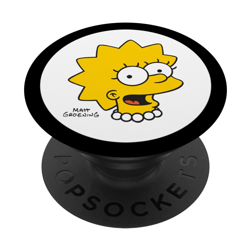 The Simpsons Lisa Simpson Face PopSockets Swappable PopGrip
