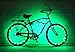 N&M Products Bike Wheel/Lights - Colorful Light Accessory for Bike - Perfect for Burning Man (Green)