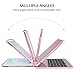 iPad Keyboard Case 9.7 for iPad 2018 (6th Gen) - 2017 (5th Gen) - iPad Pro 9.7 - iPad Air 2 & 1, 7 Color Backlit Keyboard Case/360 Rotate Wireless/BT Keyboard Case with Auto Sleep/Wake (Rose Gold)