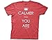 Big Lebowski Calmer Than You Are Mens Tee