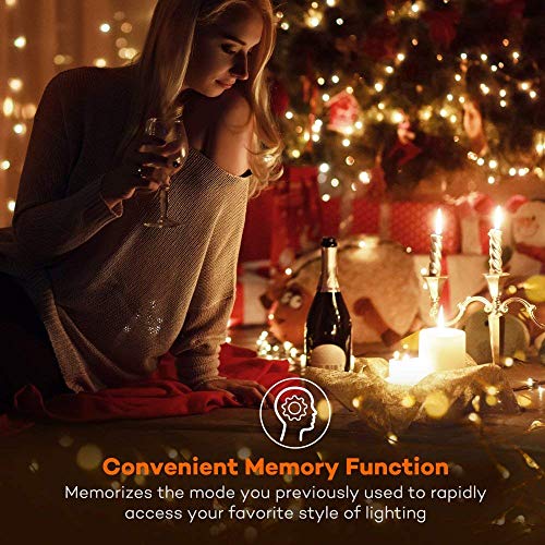 image for TaoTronics 33 ft 100 LED String Lights With RF Remote Control, Super S