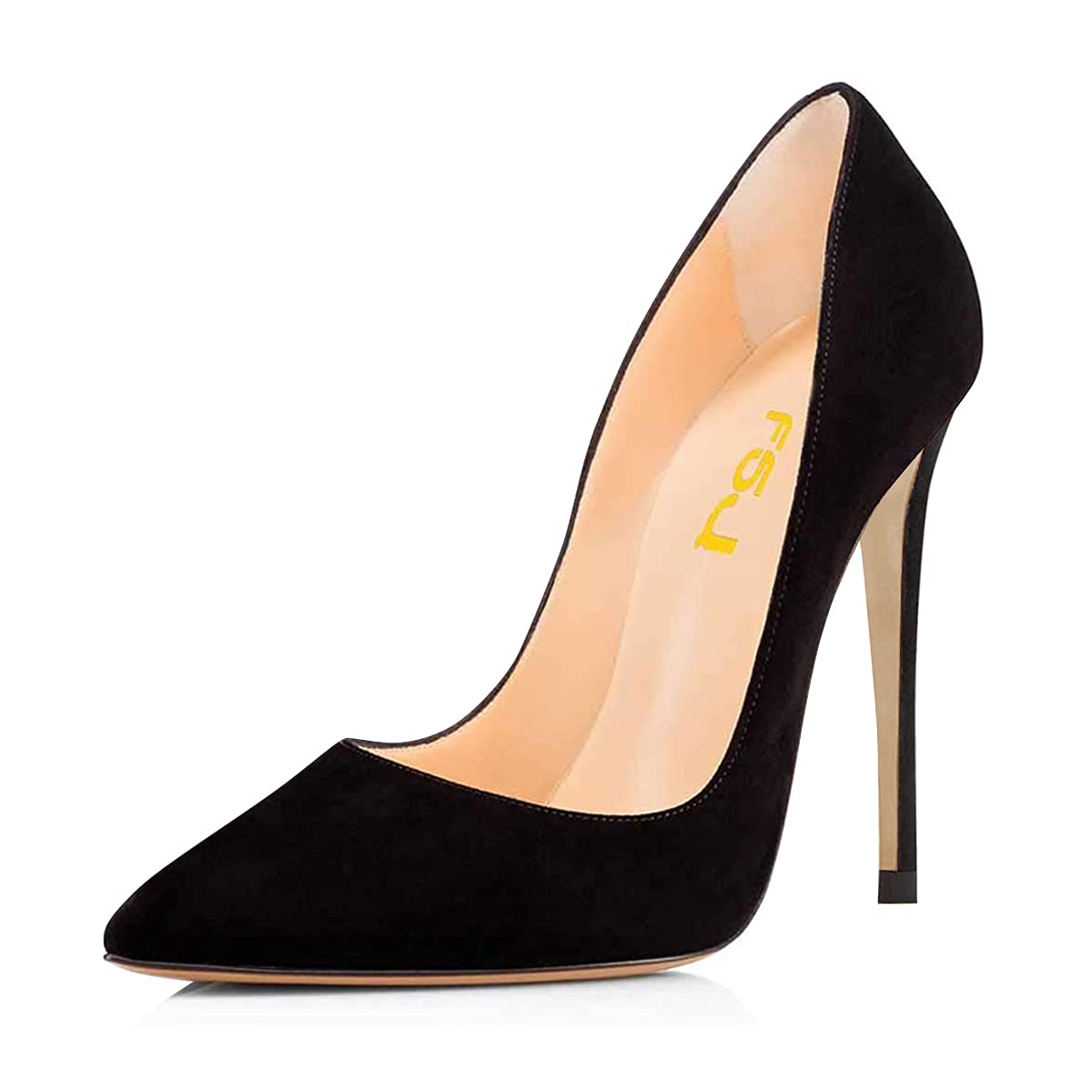 Vrouwen gesloten puntige teen hakken klassiek zwart goud wit stiletto hoge hakken mode bruiloft feest diner jurk pompen elegante kantoor werk