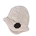 Tou Baby Girls Winter Hat Glove and Scarf Kid Suits Crochet Caps White 2-6t