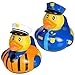 Assorted Police Law Enforcement Rubber Duckies (12)