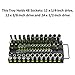 Olsa Tools Socket Organizer Tray | Black Tray with Green Clips | Holds 48 Pcs Sockets | Premium Quality Tools Organizer