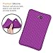 Fintie Silicone Case for Samsung Galaxy Tab A 10.1 (2016 NO S Pen Version), Honey Comb Series Light Weight Shock Proof Cover Anti Slip Kids Friendly for Tab A 10.1 Inch (SM-T580/T585/T587), Purple