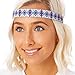 Hipsy Women's Adjustable No Slip Cute Fashion Headbands Braided Hairband Packs (5pk Braided & Hippie Headband Multi Pack)