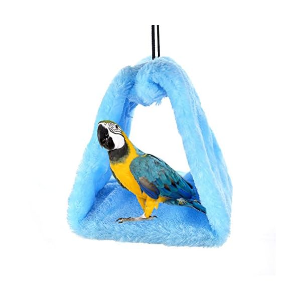 MATT SAGA Nido D'uccello Pappagallo d'inverno Caldo Amaca Appesa Grotta Gabbia Peluche Pappagallo Giocattolo Letto…