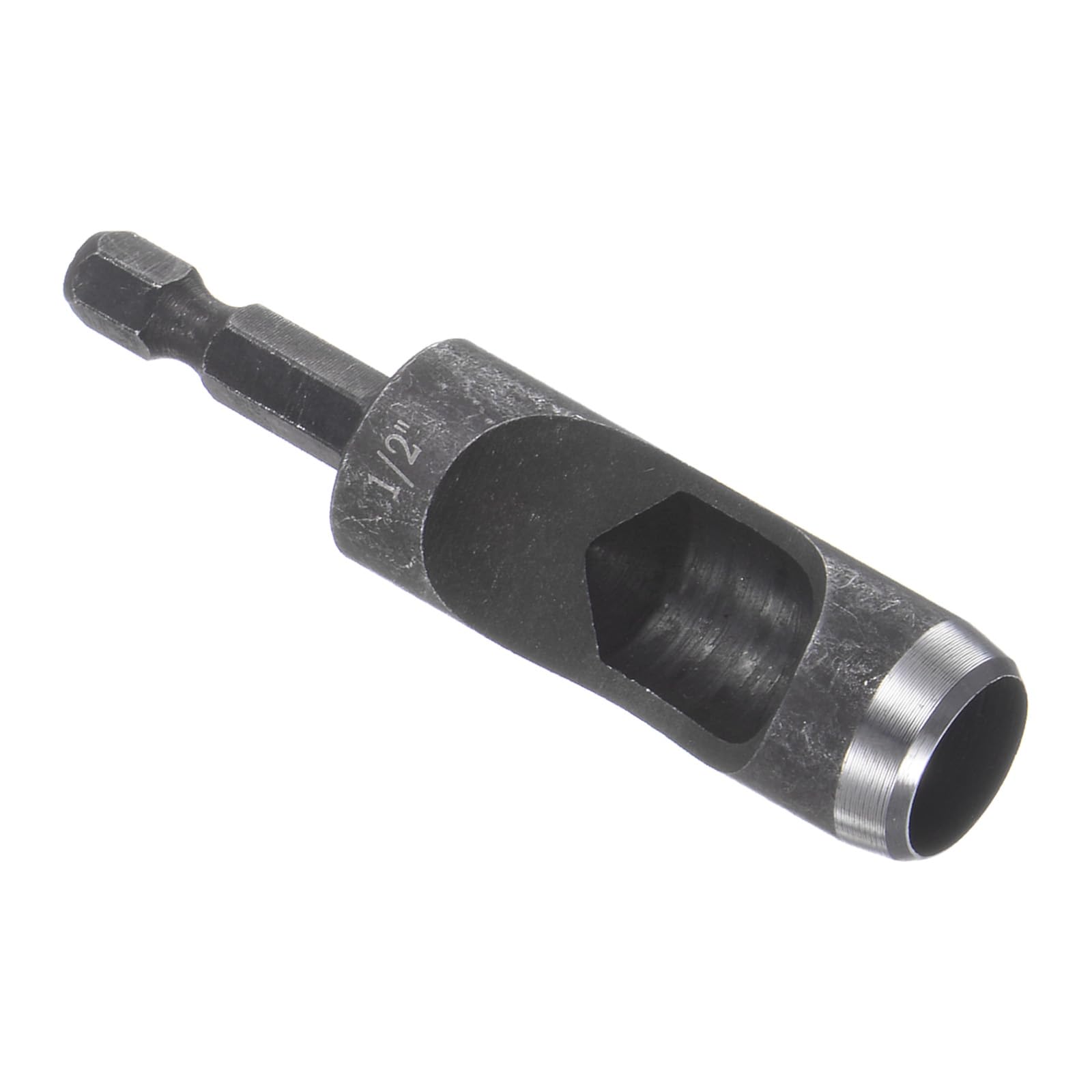 CoCud Leather Hole Punch, 1/2" Dia, High Carbon Steel Round Hollow Punch - (Applications: for Rubber Paper Soft Material) — image 1