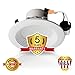 OSTWIN (4 Pack) 4 inch Dimmable LED Round Downlight, 10.5W (60W Replacement), Baffle Design, Retrofit Recessed Lighting, Can Light, LED Trim, 5000K (Daylight), 700lm, Damp Rated, UL & Energy Star