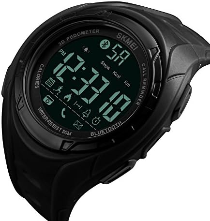 Caluxe Sports Bluetooth Smart Watch PU Strap Outdoor Men Fashion Multifunction Wristwatch For IOS Android