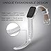 iHillon Leather Bands Compatible with Fitbit Versa/Versa 2/Versa Lite/SE, Soft Genuine Leather Classic Replacement Straps Wristbands for Women Men (Glistening Silver)