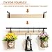 APBFH 3 Pcs Outdoor Decorative Iron Wall Hanging Lantern Plant Hooks, 3-Inch, Black