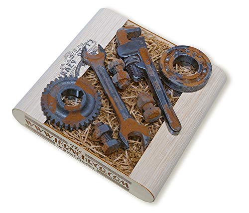IronChoco Chocolate Tools Super Set Real Size Solid in Handmade Gift Box – Funny Christmas Gift, for Him, for Husband, Dad Gifts, 10.6 oz